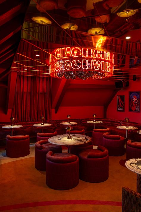 Night Club Interior Design, Big Sir, Barbie Hotel, Speakeasy Restaurant, Latin Quarter Paris, Bar Lounge Room, Retro Club, Red Lounge, Jazz Lounge