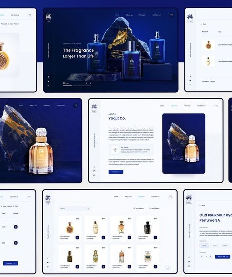 Perfume Website Design, Perfume Brand Identity, Rich Menu, Perfume Logo, Ppt Template Design, Oud Perfume, Banner Design Inspiration, Logo Design Video, Header Design