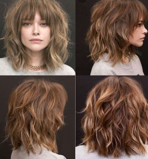 Cute Layered Haircut Mid Length, Layered Haircut Mid Length, Framing Layers, Haircut Mid Length, Cute Layered Haircut, Medium Length Haircut, Vlasové Trendy, Haircuts For Wavy Hair, Hair With Bangs