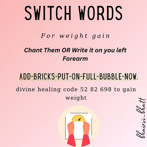 Switch Words For Beauty, Body Affirmations, Switch Word, Energy Circles, Grabovoi Codes, Healing Prayer, Magic Spell Book, Switch Words, Put On Weight