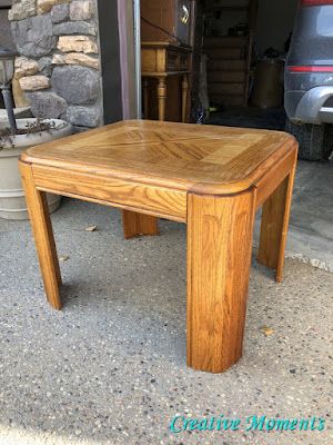 Ash & Ebony Oak End Tables Refurbished End Tables, Refinished End Tables, Oak End Table, Furniture Makeover Inspiration, End Table Makeover, Oak End Tables, Refinish Furniture, Diy End Tables, Oak Side Table