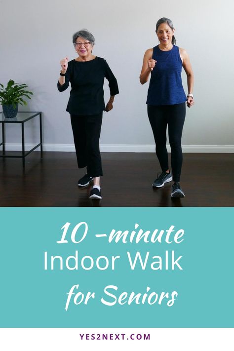 Walking Indoors For Seniors, 28 Day Wall Pilates Challenge For Seniors, Indoor Walking Exercises, Indoor Walking Workout For Seniors, 10 Minute Walking Workout, Exercise For Sedentary People, Easy Exercises For Seniors, Home Walking Workout, Senior Exercises For Women