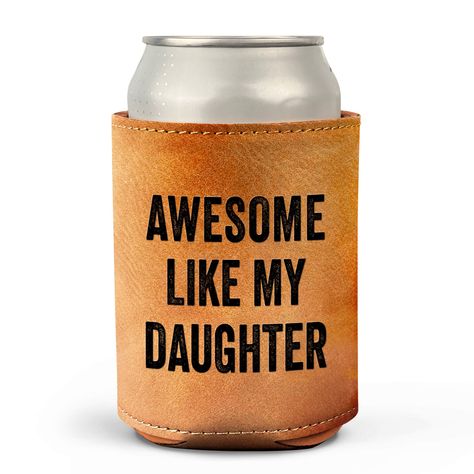 PRICES MAY VARY. PERFECT FATHERS DAY GIFTS FOR DAD FROM DAUGHTER - This dad leather can cooler is a sure hit for fun-loving and cool dad. It makes a fantastic choice for father's day gift ideas. Great fathers day gifts from daughter, father's day gifts, fathers day gifts from wife, dad gifts for fathers day, fathers day gifts from kids, step dad fathers day gifts, fathers day gift ideas, bonus dad fathers day gifts. GREAT CHRISTMAS GIFTS FOR DAD - Our dad can cooler is suitable for one of the mo 5 Senses Gifts, Gifts For Fathers Day, Gifts For Dad From Daughter, First Time Dad Gifts, Birthday Gifts For Dad, Daughter Christmas, Happy Birthday Dad, Funny Gifts For Dad, Best Dad Gifts