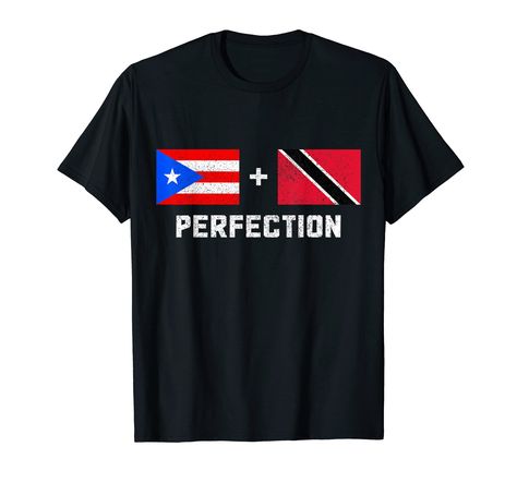 PRICES MAY VARY. this cool vintage puerto rico and trinidad and tobago pride design with the puerto rican and trinidadian flag is the perfect gift idea for men and women. perfect apparel for hispanic heritage month Puerto Rico + Trinidad & Tobago = Perfection Lightweight, Classic fit, Double-needle sleeve and bottom hem Trinidadian Flag, Vintage Puerto Rico, Mexico Funny, Funny Pride, Dominican Flag, Mexican T Shirts, Puerto Rican Flag, Pride Design, Trinidad Tobago