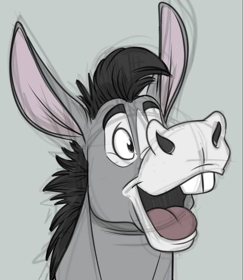 Torrey on Instagram: “#donkey #cartoon #drawing #sketch #digitalart #wacom #clipstudiopaint” Cute Donkey Drawing Art, Donkey Cartoon, Donkey Drawing, Horse Cartoon, Easy Animal Drawings, Cute Donkey, Pig Art, Book Artwork, Cool Pencil Drawings