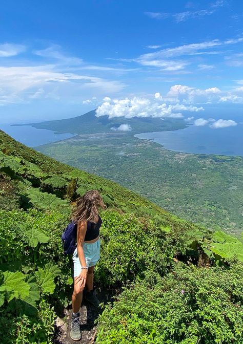 Ometepe Island, Nicaragua Guide: Best Things to Do, See & Eat! Travelling Central America, Central America Backpacking, Ometepe Island Nicaragua, South America Travel Aesthetic, Nicaragua Aesthetic, Travel Central America, Luisa Madrigal, Lake Nicaragua, Nicaragua Flag