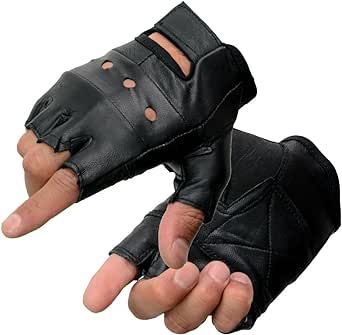 Fingerless Gloves For Men, Leather Gloves Ladies, Fingerless Leather Gloves, Half Gloves, Leather Fingerless Gloves, Mens Riding Boots, Women Leather Vest, Leather Jacket Men Style, Motorcycle Black