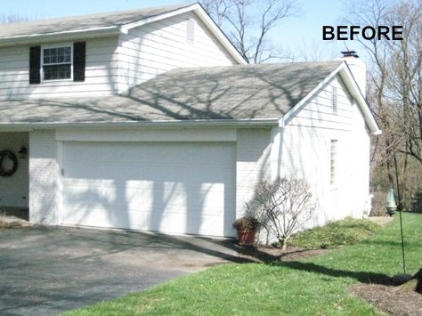 BEFORE: above garage addition Garage Bonus Room Addition, Building Above Garage, Adding On Above The Garage, Adding Bedroom Over Garage, Adding Master Suite Over Garage, Home Addition Above Garage, Add Room Above Garage, Over The Garage Addition, Addition On Top Of Garage