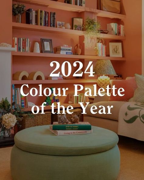 Lick on Instagram: "Have you got a favourite colour from our 2024 colour palette of the year? Eight versatile paint colours which pair grounding earthy tones and modern neutrals with bolder, zestier shades to uplift your space, whether you’re looking to create a whole house scheme or choose just one colour for a fresh room makeover. 1. Dusky terracotta #Red03 (@emhlondon) 2. Earthy and rich #Beige02 Soho Farmhouse (@out.with.the.artex) 3. Warm #White05 (@renovationhq) 4. Peachy #Orange05 (@from.house.2home) 5. Calming duck egg #Blue03 (@studiototeda) 6. Refreshing mint #Green08 (@sharnshouse) 7. Comforting light #Beige03 (@lucyalicehome) 8. Restfull grass #Green14 (@homeoflala) #LickPaint #colourpalette #homedesignideas" Colour Of The Year 2024, Fresh Room, Terracotta Paint, Soho Farmhouse, House Color Palettes, House Color Schemes, Green Colour Palette, One Colour, Paint Colours