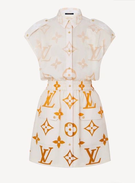 Tas Lv, Lv Dress, Louise Vuitton, Louis Vuitton Dress, Plus Zise, Women Dress Collection, High Fashion Women, Silk Shirt Dress, Louis Vuitton Official