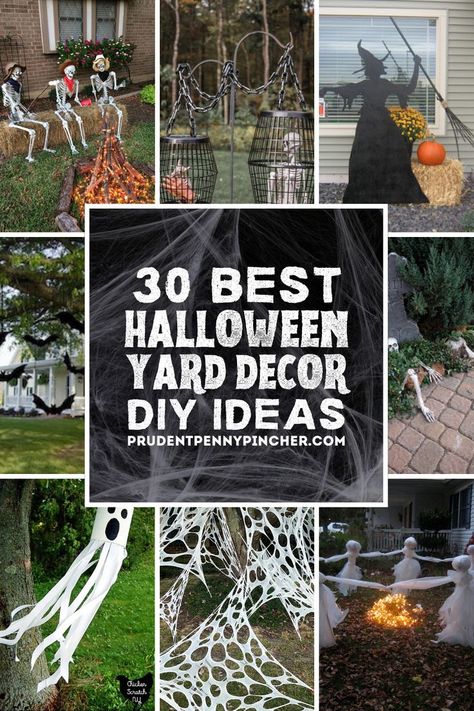 DIY Halloween Yard Ideas Chicken Wire Ghosts Diy, Diy Halloween Yard Decorations, Diy Halloween Yard, Halloween On A Budget, Lawn Ghosts, Halloween Yard Decorations Diy, Chicken Wire Ghost, Tombstone Diy, Easy Outdoor Halloween Decorations