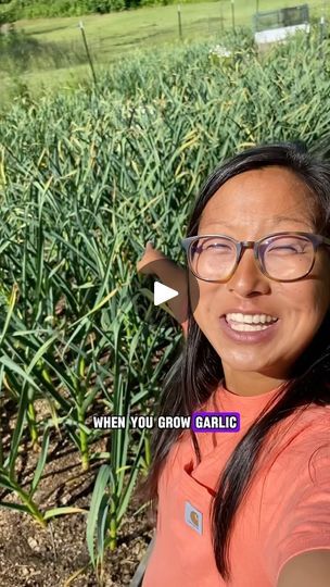 132K views · 69K reactions | Stay tuned because in just another couple weeks, all this garlic will be harvested 🧄 🧄 🧄 

#growyourownfood #garden #harvest #backyardfarm #homestead #gardenhaul #garlic #scapes | Thunderbluff Farm Garlic Farming, Scape Recipes, Garlic Farm, Patio Gardens, Garlic Scapes, Growing Garlic, Garden Hacks, Garden Harvest, Growing Tips