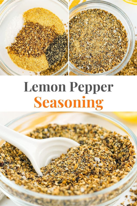 Learn how to make homemade lemon pepper seasoning with just a few ingredients. It’s great on chicken, fish and roasted vegetables and makes for a perfect edible gift. In this recipe, I will show you two methods: using fresh lemons and store-bought dried lemon peel. via @irena_macri Dehydrated Lemon Peel, Lemon Peel Recipes, Dried Lemon Peel, Dehydrated Foods, Pepper Seasoning, Lemon Pepper Seasoning, Dried Lemon, Lemon Pepper Chicken, Ethnic Food