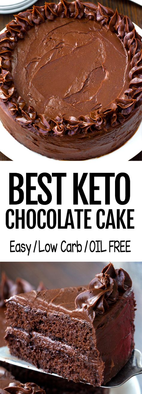 Best Keto Chocolate Cake, Low Carb Chocolate Cake, Whipped Chocolate Ganache, Brownie Cheesecake, Keto Chocolate Cake, Dump Cakes, Postre Keto, Low Carb Cake, Keto Cake