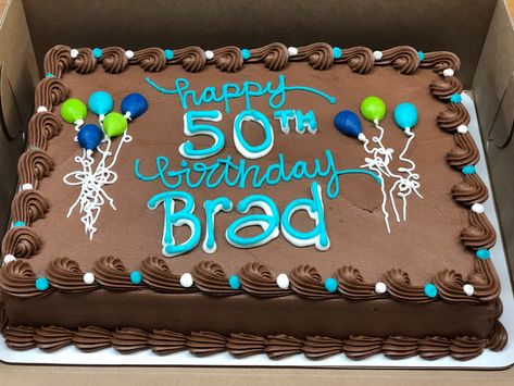 Chocolate Birthday Sheet Cake Decoration, Decorated Rectangle Cake, Decorated Sheet Cakes For Men, Chocolate Sheet Cake Designs, Chocolate Sheet Cake Decoration, Sheet Cake Designs For Men, Sheet Cakes Decorated Birthdays, Masculine Cake, 40th Birthday Cakes For Men