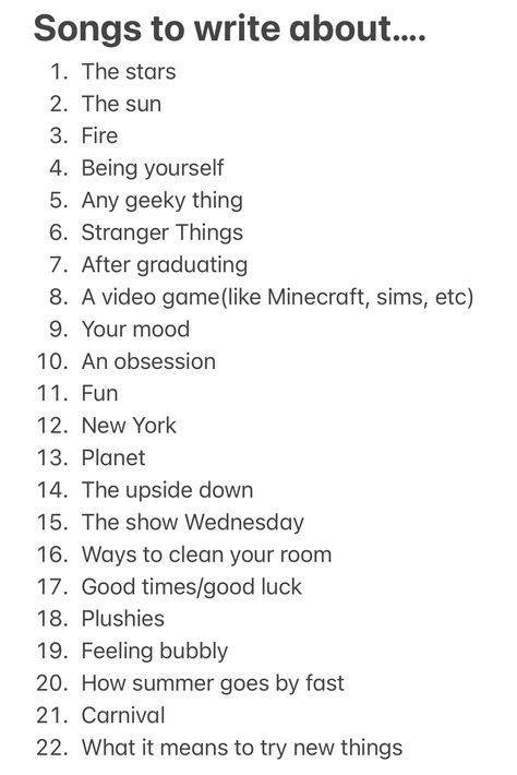Writing Songs Aesthetic Pictures, How To Right A Song Lyrics, Songs Ideas Writing, Musical Writing Prompts, How To Write A Song About Your Crush, How Do You Write A Song, Topics To Write A Song About, Ideas For Song Writing, Song Inspo Ideas
