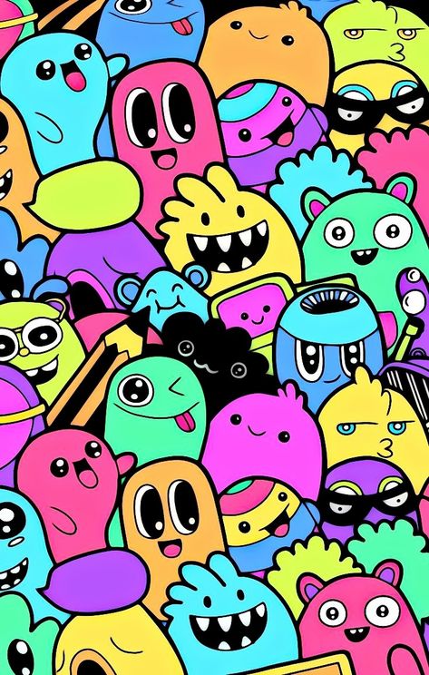 Graphic Design Doodles, Great Questions, Doodle Characters, Graffiti Doodles, Posca Art, Doodle Cartoon, Doodle Art Drawing, Wallpaper Doodle, Pop Art Wallpaper