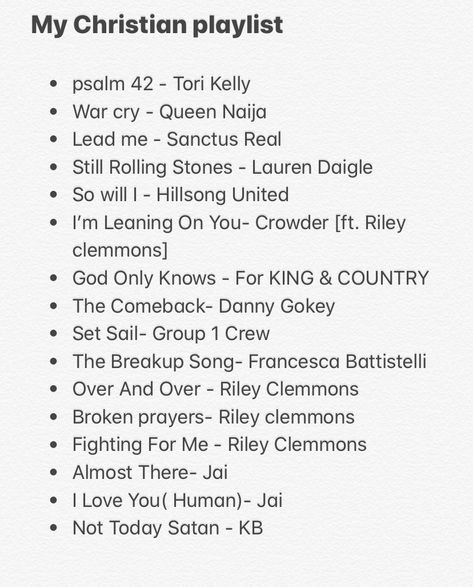 Christian Rap Songs List, Good Gospel Songs, Christian Playlist Names Ideas, Christian Playlist Names, Songs To Add To Your Playlist, Christian Music Songs, Christian Bucket List, Christian Playlist, Christian Songs List