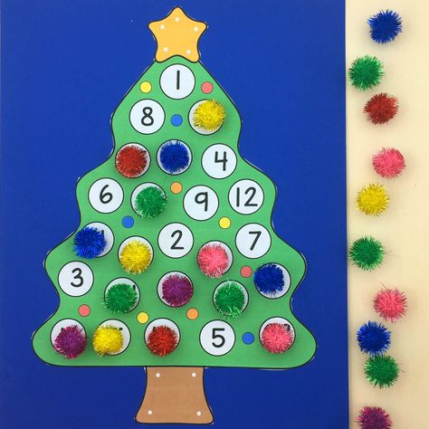 Countdown to Christmas fine motor activities. Santa Countdown To Christmas, Preschool Countdown To Christmas, Christmas Countdown For Classroom, Kids Christmas Countdown Craft, Christmas Countdown Preschool, Preschool Christmas Countdown, Santa Countdown Craft, Preschool Christmas Countdown Craft, Countdown To Christmas Diy