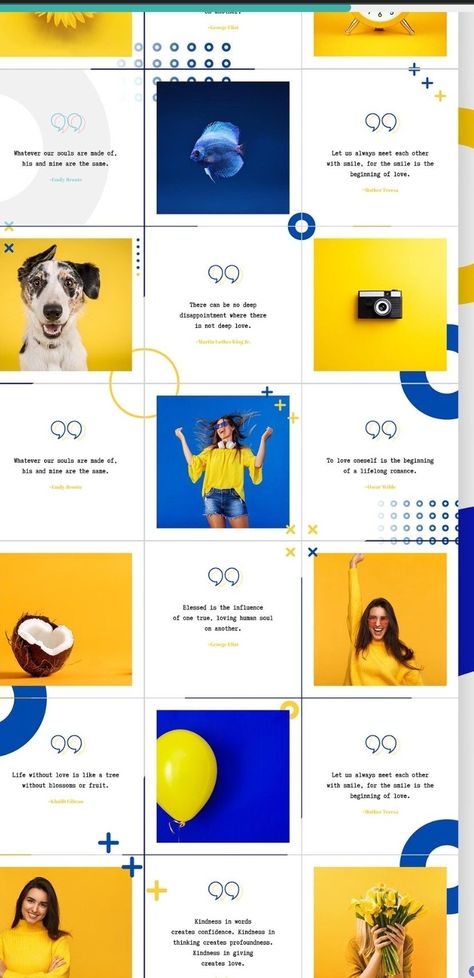 Blue and yellow Instagram feed featuring bright and summery #Blue_And_Yellow_Instagram_Feed #Yellow_Feed_Instagram #Yellow_Instagram_Feed #Insta_Grid Yellow Instagram Theme, Blue And Yellow Instagram Feed, Blue And Yellow Branding, Yellow Instagram Feed, Cheerful Aesthetic, Insta Grid, Instagram Grid Layout, Blue Feeds, Business Branding Design