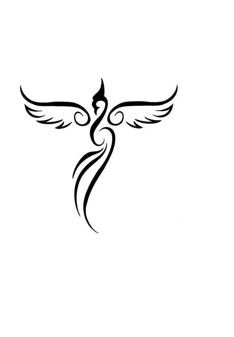 Tattoo Ideas Female Phoenix For Women Small, Phenoix Tattoos For Women Simple, Phoenix Tattoo Design Simple, Phoenix Silhouette Tattoo, Tiny Phoenix Tattoos For Women, Phinox Tattoo For Women Small, Pheonix Tattoo For Women Simple, Small Phoenix Tattoos For Women Arm, Simple Phoenix Tattoo For Women