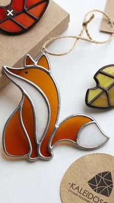 Stained Glass Fox, Tiffany Vitray, Petit Camping Car, Copper Foiling, Table Mosaic, Lead Light, Stained Glass Studio, Stained Glass Patterns Free, Modern Stained Glass