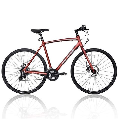 Hiland Road Bike Hybrid Bike Aluminum Frame 700C 24 speeds with Disc Brake Bikes Black, Hybrid Bikes, Commuter Bicycle, Aluminum Rims, Speed Bike, Hybrid Bike, Commuter Bike, Urban City, Best Amazon