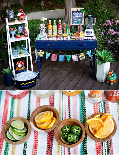 5 Tips for Styling a Margarita Station + Free Printables // Hostess with the Mostess® Tequila Station Party Ideas, Margarita Drink Station Ideas Party, Baby Shower Margarita Bar, Margarita Station Ideas, Margarita Drink Station, Margarita Bar Ideas Parties, 21st Birthday Bar Ideas, Taco And Margarita Bridal Party, Taco Margarita Party