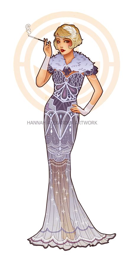 Daisy Buchanan :) by Hannah Alexander 1920s Outfit Ideas, Great Gatsby Outfit, Hannah Alexander, 1920s Looks, Daisy Buchanan, 1920s Outfits, Bird Designs, Flapper Girl, Punk Vintage