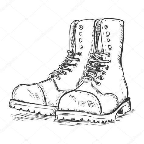 Converse 2020, Boots Drawing, Soldier Poster, Army Shoes, Army Drawing, Boots 2020, Military Drawings, Boots Ideas, Army Boots