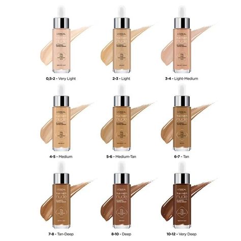 Loreal Foundation Shades, Loreal Foundation, Loreal Paris True Match, Tinted Serum, True Match Foundation, Loreal True Match, Hair Color Brands, Makeup List, Korean Eye Makeup