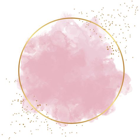 Pink Watercolor ONE Circle Clipart Glitter Border Frame PNG & JPG Downloads - Etsy Canada cafelogo #logomakerwanted #designart Circle Background Design, Circle Border Design Frames, Circle Frame Logo Png, Border Design Circle, Pretty Borders Design, Business Logo Background, Pink Circle Frame, Gold Circle Border, Pink Circle Background