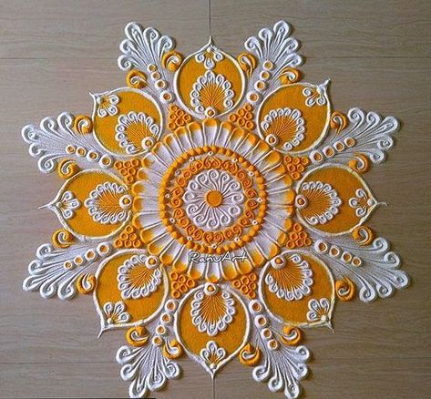 Rangoli Design Ideas, Different Rangoli Designs, Easy Rangoli Ideas, New Rangoli Designs Creativity, Creative Rangoli Designs For Diwali, Best Rangoli Designs, Easy And Beautiful Rangoli, Rangoli Designs For Diwali, Rangoli Designs For Competition