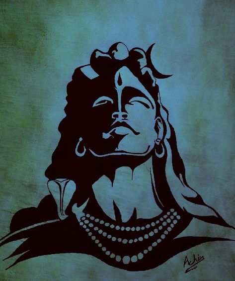 #adiyogi Shiv Art, Adiyogi Shiva, Pictures Of Shiva, Om Namah Shivay, Birthday Banner Design, Mandala Art Therapy, Angel Wallpaper, Easy Art, Drawing Pencil