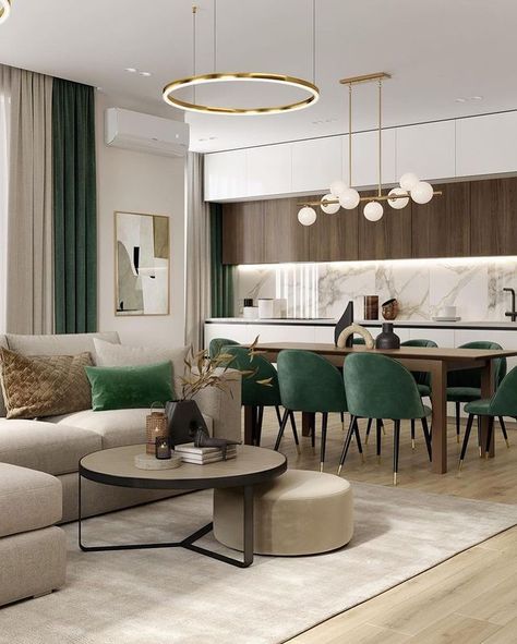 Dinning Room Design, Apartment Living Room Design, تصميم للمنزل العصري, Dining Room Combo, Dining Room Interiors, Living Room Design Decor, Home Design Living Room, Decor Home Living Room, Living Room Decor Apartment