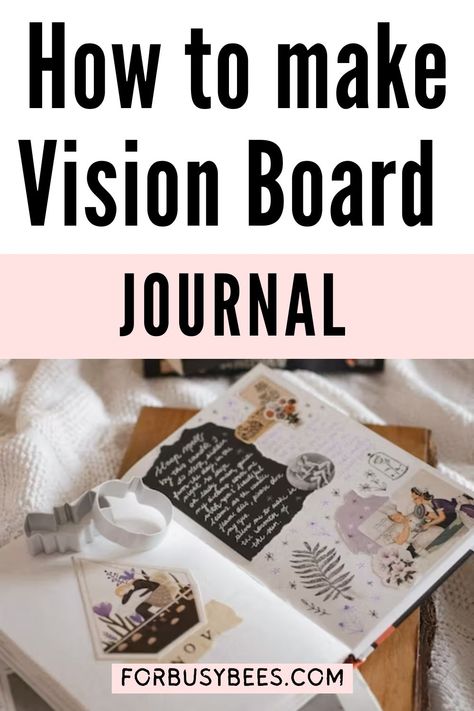 Bullet journal vision board 2024 Vision Journal, Vision Board Diy Examples, Vision Board In Notebook, Writing Vision Board Ideas, Vision Journal Ideas How To Make, Small Vision Board Ideas, Vision Board Title Ideas, Faith Based Vision Board Ideas, Creating A Vision Board Ideas