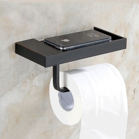 Buy European Antique Bathroom Accessories Copper ORB Toilet Roll Holder with Lowest Price and Top Service! Modern Toilet Paper Holders, Toilette Design, Antique Bathroom, Black Toilet Paper Holder, Black Toilet Paper, Modern Style Bathroom, Black Toilet, Modern Toilet, Bad Inspiration