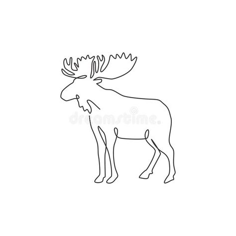 Hiking Tattoos, Moose Illustration, Antler Tattoos, Antler Tattoo, Moose Tattoo, Camping Tattoo, Strong Tattoos, Animals With Horns, Flying Tattoo