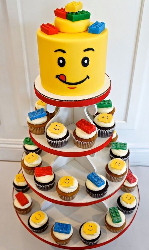 Lego Birthday Cake Ideas Pin Karey Blascyk On Fun Shower Ideas Pinterest Lego Cake - birijus.com Lego Torte, Lego Cupcakes, Lego Birthday Cake, Lego Themed Party, Lego Cake, Lego Birthday Party, Lego Birthday, Birthday Cake Ideas, Lego Party