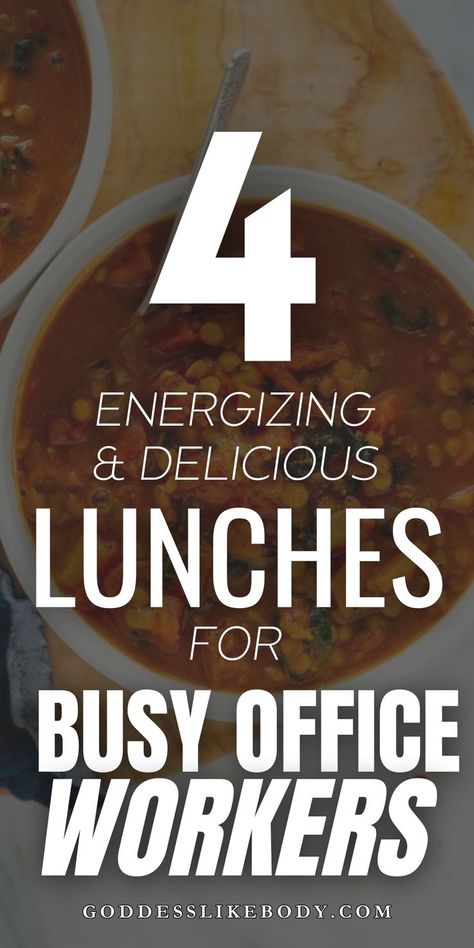 Discover 4 energizing and delicious lunch ideas tailored for busy office workers. These recipes are quick, easy to make, and nutritious to keep you fueled throughout the day. Delicious Lunch Ideas, Busy Office, Lunch Options, Lunch Inspiration, Delicious Lunch, Yummy Lunches, Pack Lunch, Easy Meal Prep, Lunch Ideas