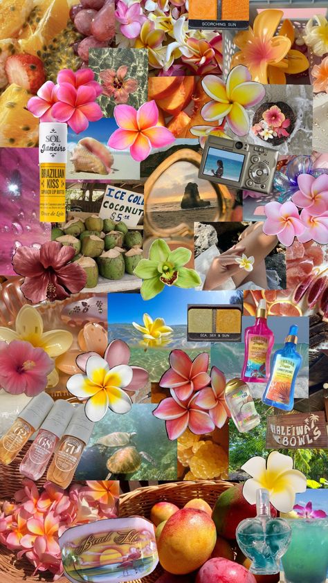 #sea #beach #ocean #hawaii #tropics #tropical #summer #vacation #hawaiian #plumeria #frangipani #orchids #passionfruit #mangoes #berries #fruits #aesthetic #collage #coconutgirl #cabanagirl #blue #colorful #keywest #summeraesthetic #vibes Tropic Aesthetic, Hawaiian Aesthetic, Fruits Aesthetic, Hawaiian Plumeria, Hawaiian Tropic, Tropical Summer, Sea Beach, Aesthetic Collage, Tropical Vibes