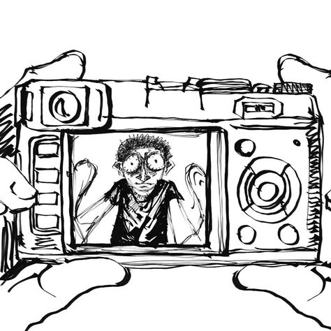 📷📽 #drawing #digitalartist #art #camera #selfie #mfdoom Hand Holding Camera Drawing, Camera Sketch Drawings, How To Draw A Camera, Vr Headset Drawing, Camera Inktober, Polaroid Camera Drawing, Camera Drawing Sketches, Camera Drawing Art, Photographer Drawing