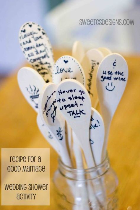 Wedding shower activity - Recipe for a good marriage Wedding Shower Activities, Bride Shower, Wedding Shower Games, Good Marriage, Bridal Shower Games, Here Comes The Bride, Hen Party, Friend Wedding, Shower Games