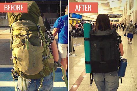 I Came Prepared, Not Paranoid:  Downsizing for Living and Working Abroad in… Living Out Of A Backpack, Her Packing List, Working Abroad, Backpack Organization, Packing Ideas, Tech Bag, Long Term Travel, Work Abroad, Travel Pack