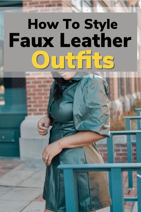 Faux Leather Outfits For Women, Faux Leather Top Outfit, Leather Top Outfit, How To Style Leather Pants, Leather Dress Fashion, Zara Leather Pants, Faux Leather Outfits, Leather Blouse, Leather Outfits