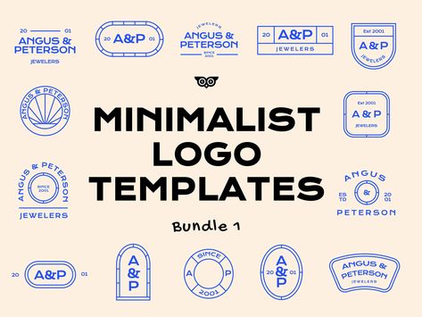 10 unique minimalist logo templates in vector format. Perfect for creating stylish monogram badges, emblems and other branding Clean Logo Design, Business Fonts, Free Commercial Fonts, Popular Logos, Business Identity, Cleaning Logo, Commercial Fonts, Modern Logo Design, Badge Design