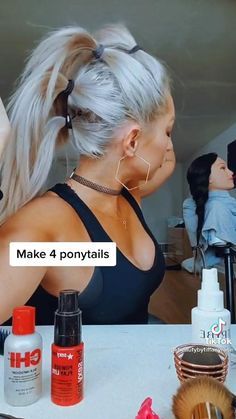 4 Ponytails, Edgy Hairstyles, Wait And See, Viking Hair, Hair Upstyles, Peinados Fáciles Para Cabello Corto, Work Hairstyles, Just Wait, White Skin