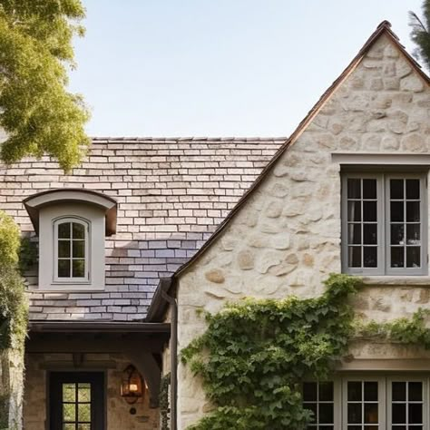 French Country Farmhouse Exterior, French Country House Exterior, Country House Exterior, French Country Exterior, Modern French Country, Cottage Exterior, Stone Cottage, French Country Cottage, English Country House