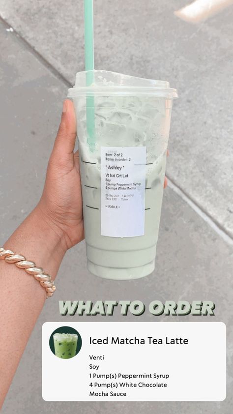 Matcha Tea Starbucks Drinks, Starbucks Matcha Peppermint, Green Mocha Starbucks Drinks, Iced Green Tea Starbucks Drinks, Starbucks Drinks Peppermint, Matcha Tea Starbucks, Milk Tea Starbucks, Starbucks Iced Tea Drinks, Starbucks Matcha Green Tea Latte Recipe