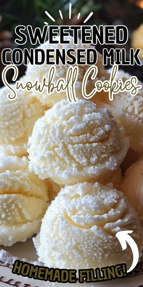 Sweetened Condensed Milk Snowball Cookies